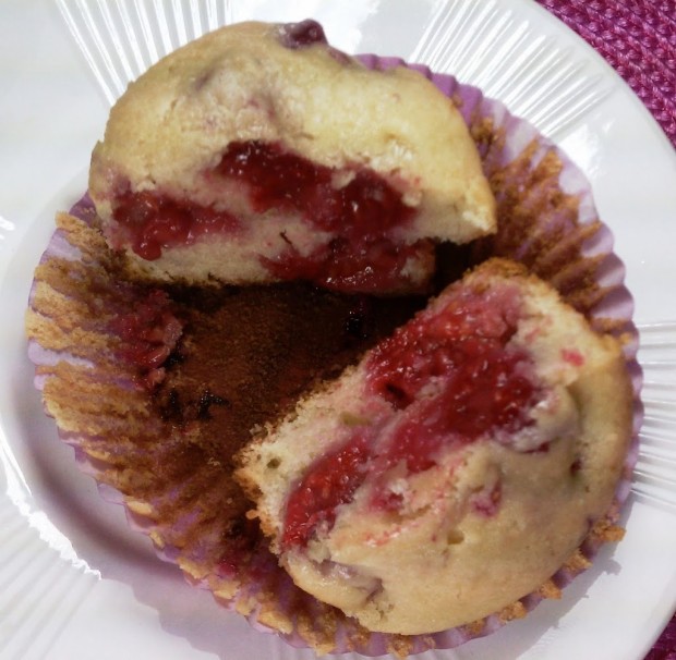 Raspberry Cream Cheese Muffins