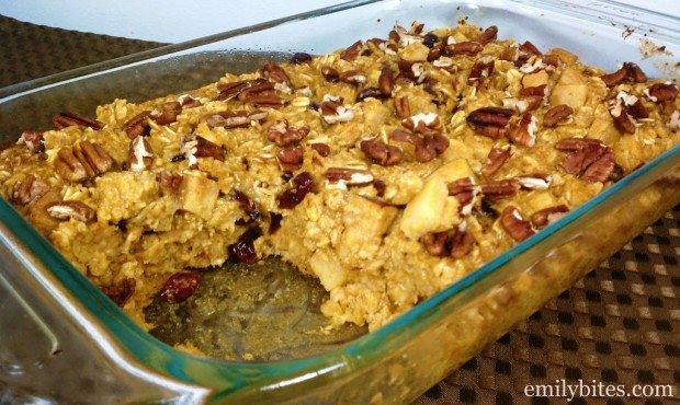 Pumpkin, Cranberry & Apple Baked Oatmeal