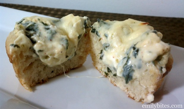 Mini Spinach Dip Bread Bowls
