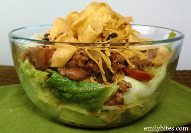 Slow Cooker Taco Chili Salad