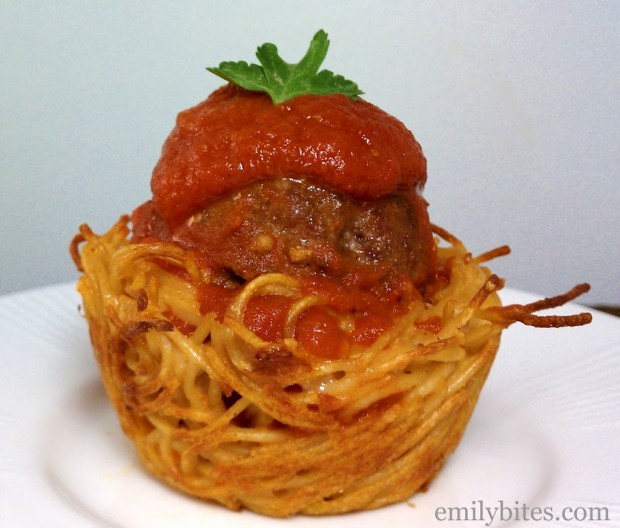 Spaghetti and Meatball Cup
