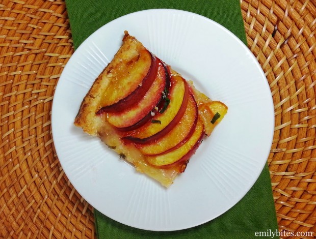 Peach Basil Tart
