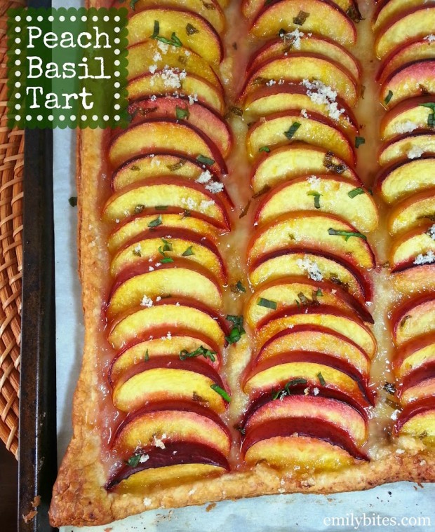 Peach Basil Tart