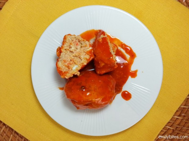 Slow Cooker Buffalo Chicken Meatballs