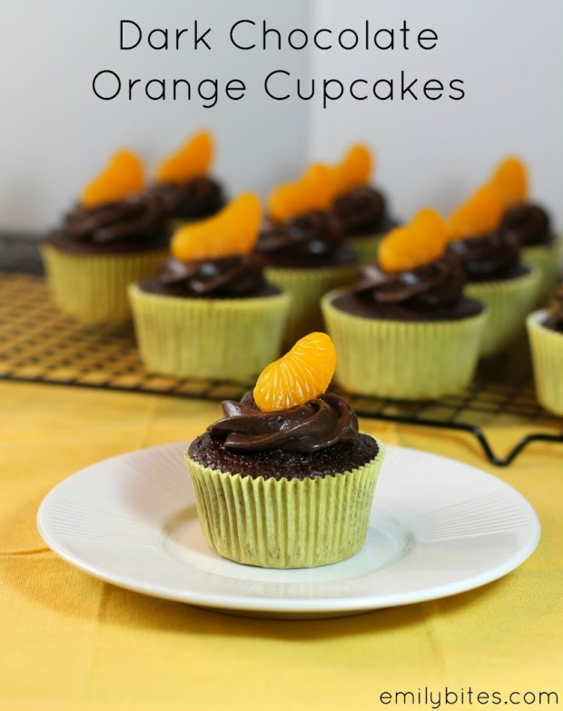 Dark Chocolate Orange Cupcakes