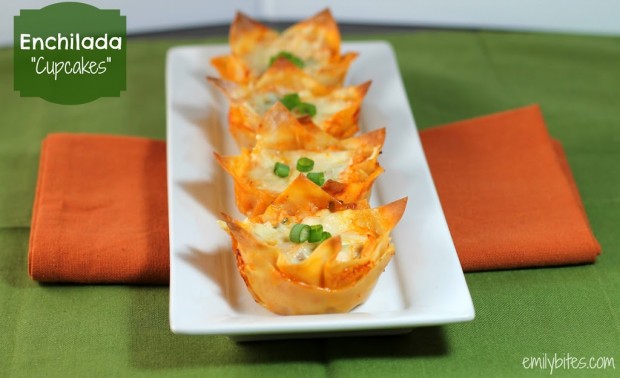 Enchilada Wonton Cupcakes