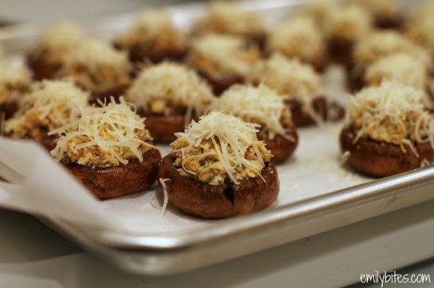 Sausage Stuffed Balsamic Mushrooms Pre-Cooked