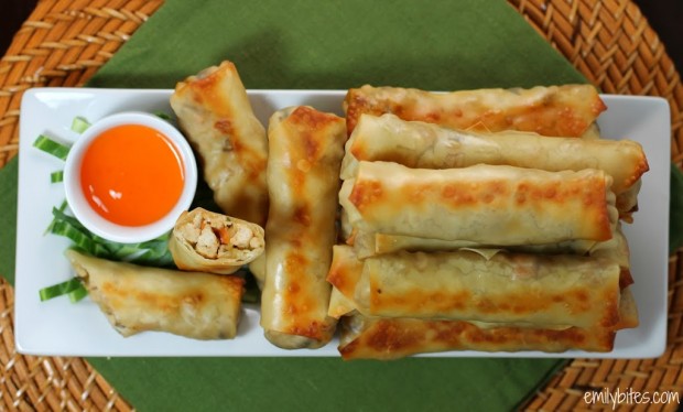 Baked Chicken Egg Rolls