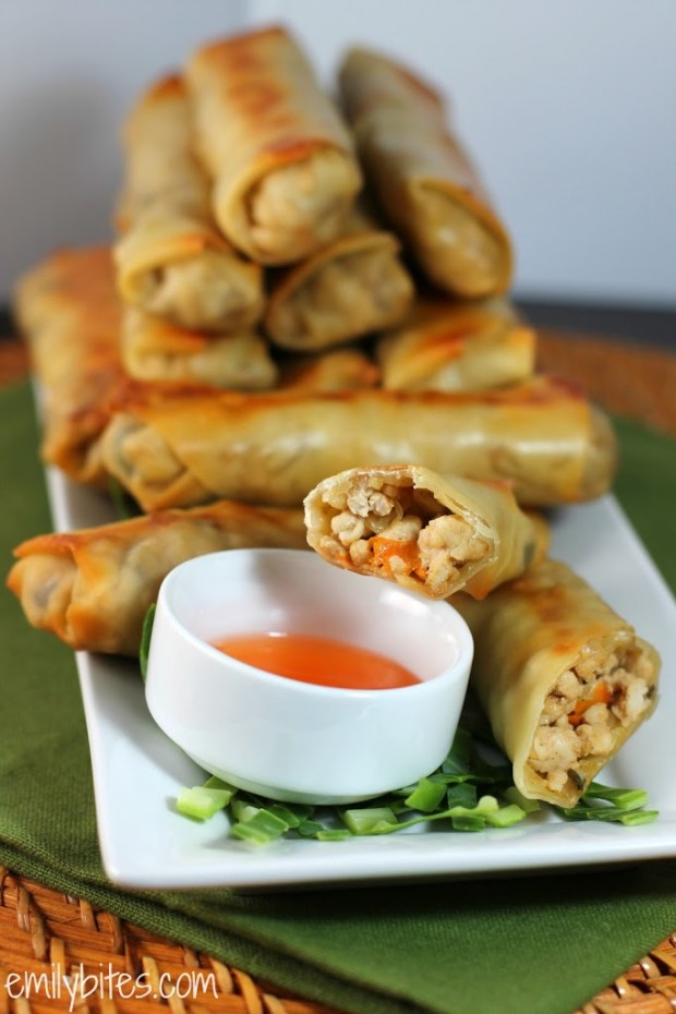 Baked Chicken Egg Rolls