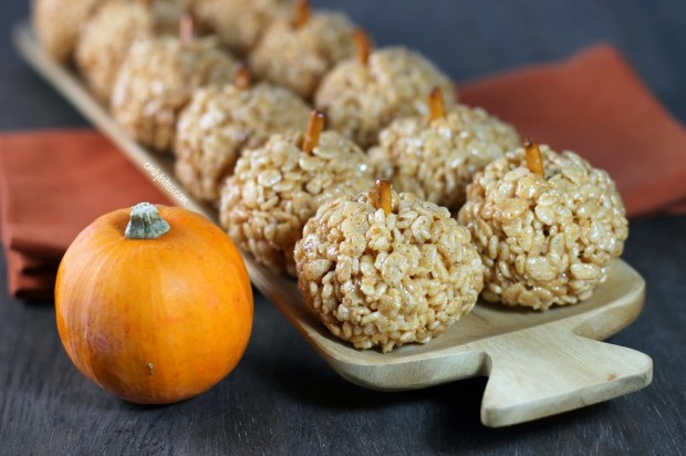 Pumpkin Spice Krispie Treats