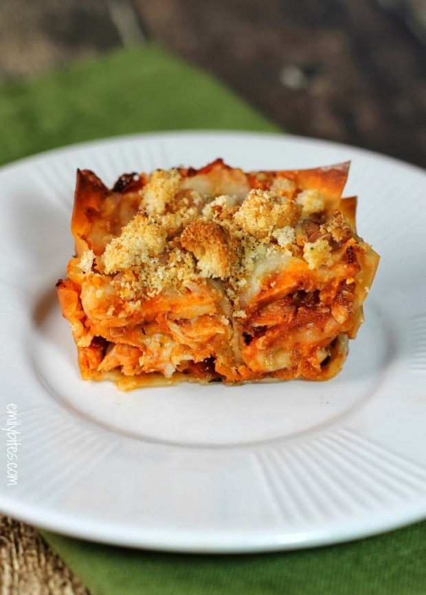 Chicken Parmesan Wonton Cupcakes