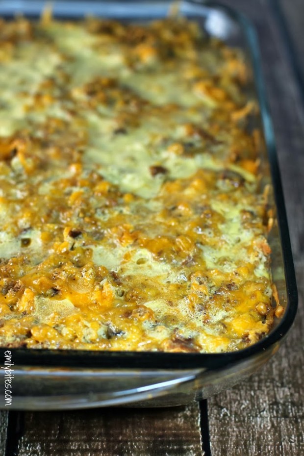 Sausage and Stuffing Brunch Bake