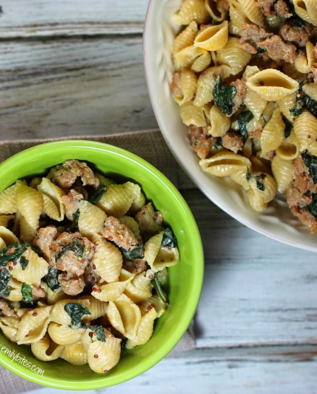 Creamy Pasta with Sausage and Mustard Seeds