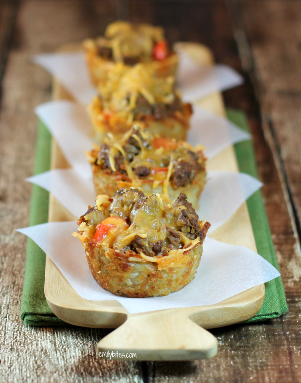 Cheeseburger Hash Brown Cups