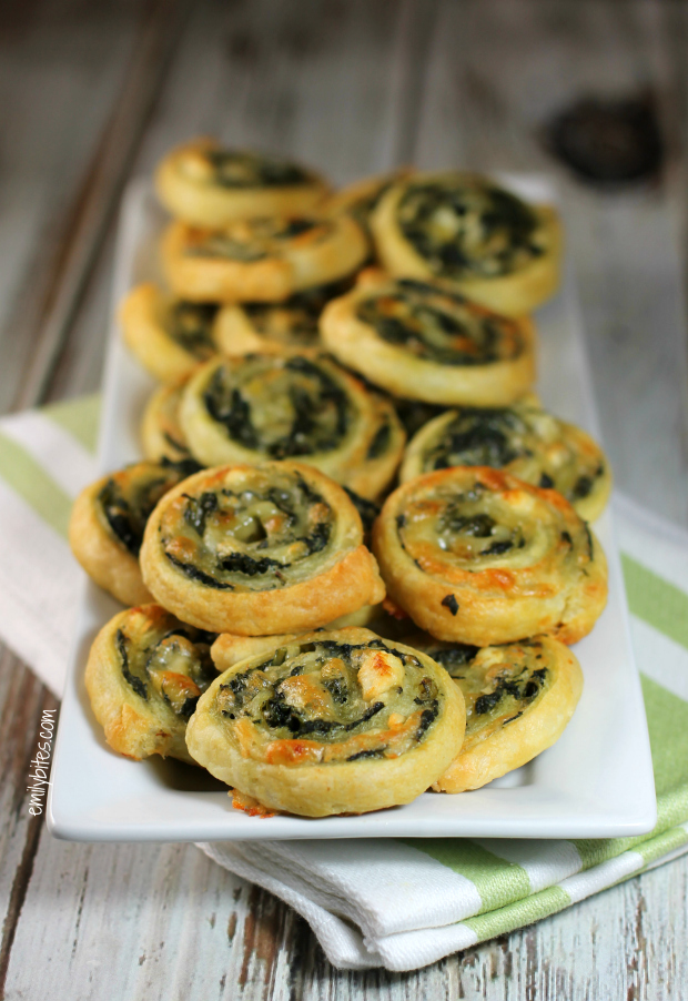 Cheesy Spinach Pinwheels