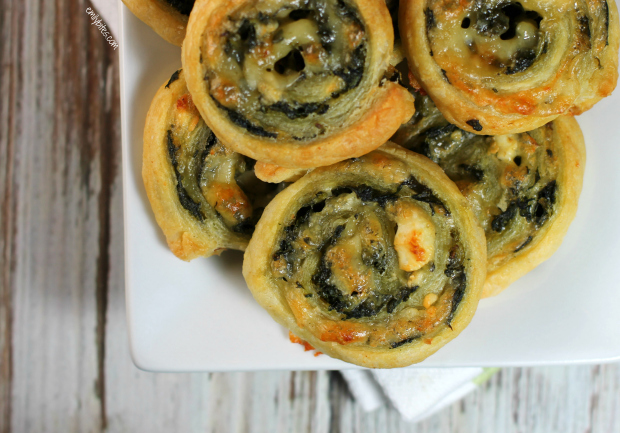 Cheesy Spinach Pinwheels