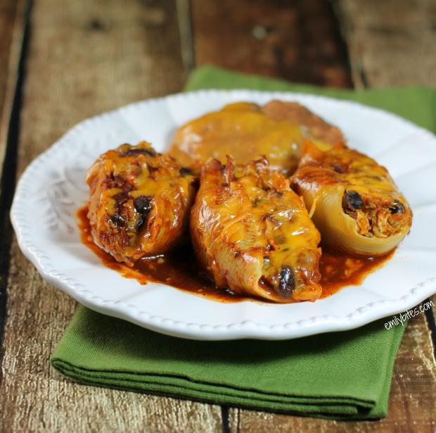 Chicken Enchilada Stuffed Shells