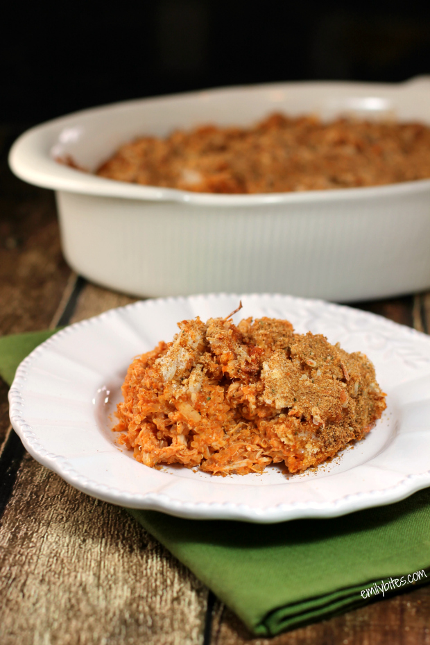 Chicken Parmesan Quinoa Bake
