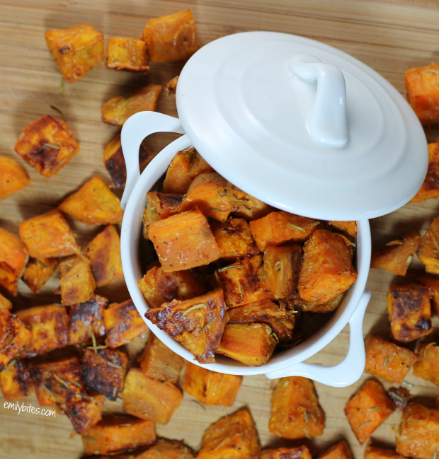 Roasted Parmesan Sweet Potatoes