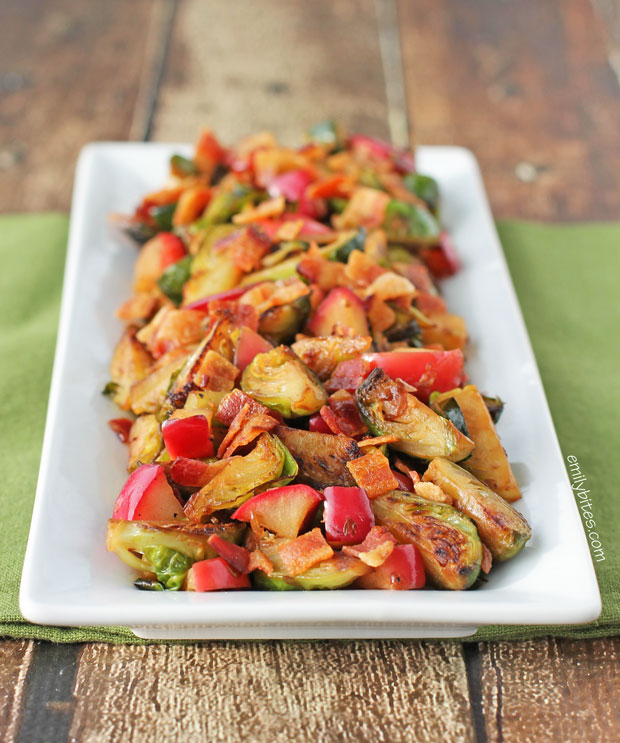 Sauteed Brussels Sprouts and Apples