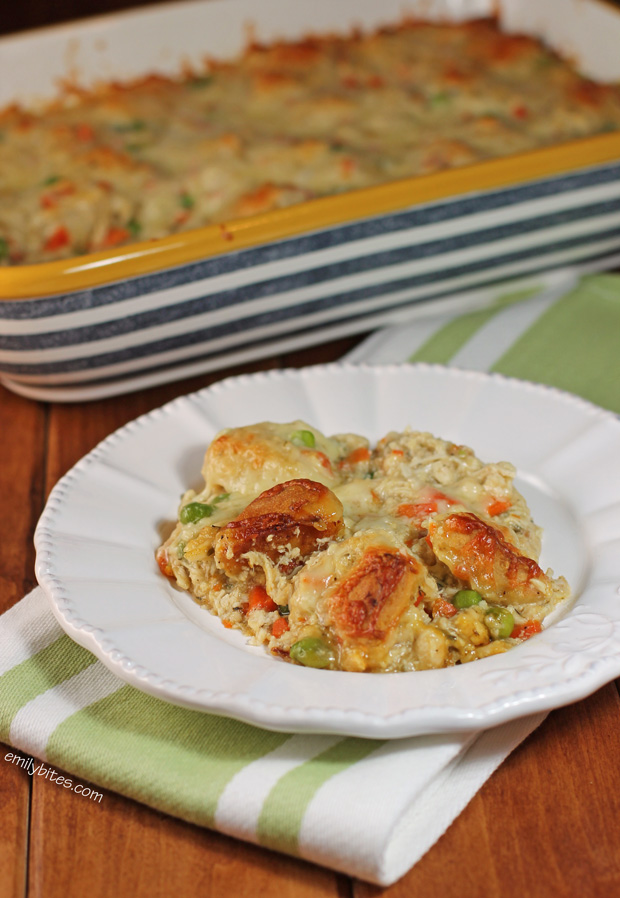 Bubble Up Chicken Pot Pie Casserole