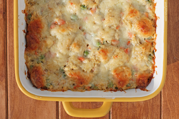 Bubble Up Chicken Pot Pie Casserole