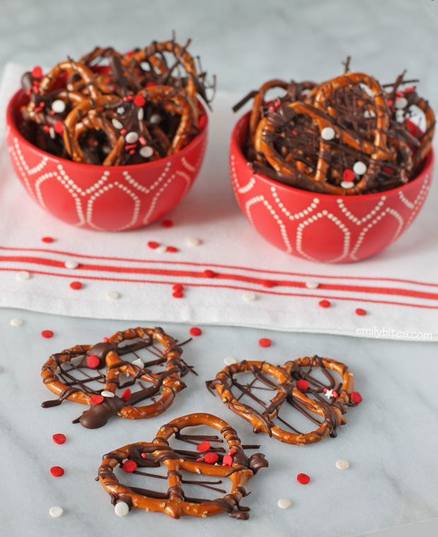 Chocolate Drizzled Pretzels