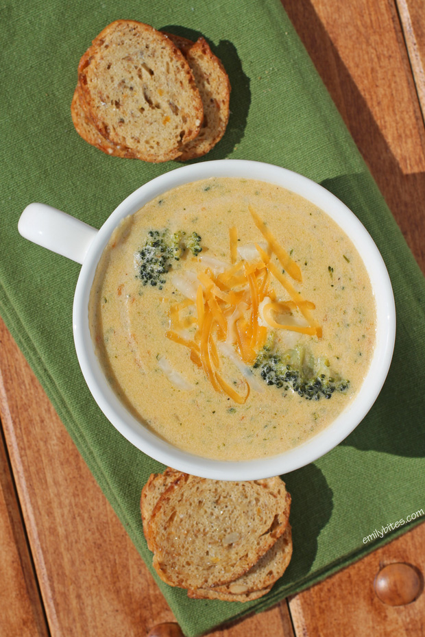 Light Broccoli Cheddar Soup