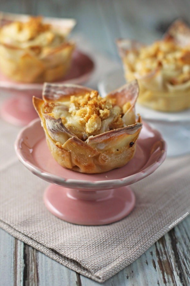 Chicken Cordon Bleu Wonton Cupcakes