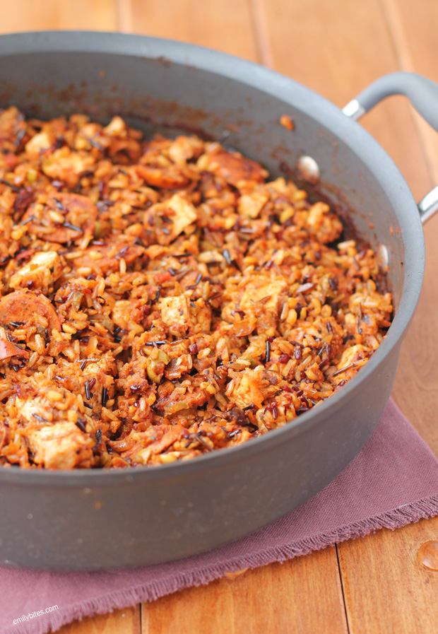 Chicken and Chorizo Salsa Skillet