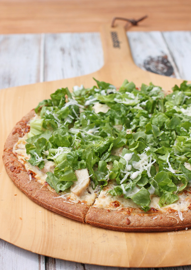 Chicken Caesar Salad Pizza