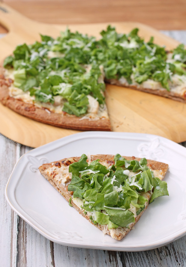 Chicken Caesar Salad Pizza