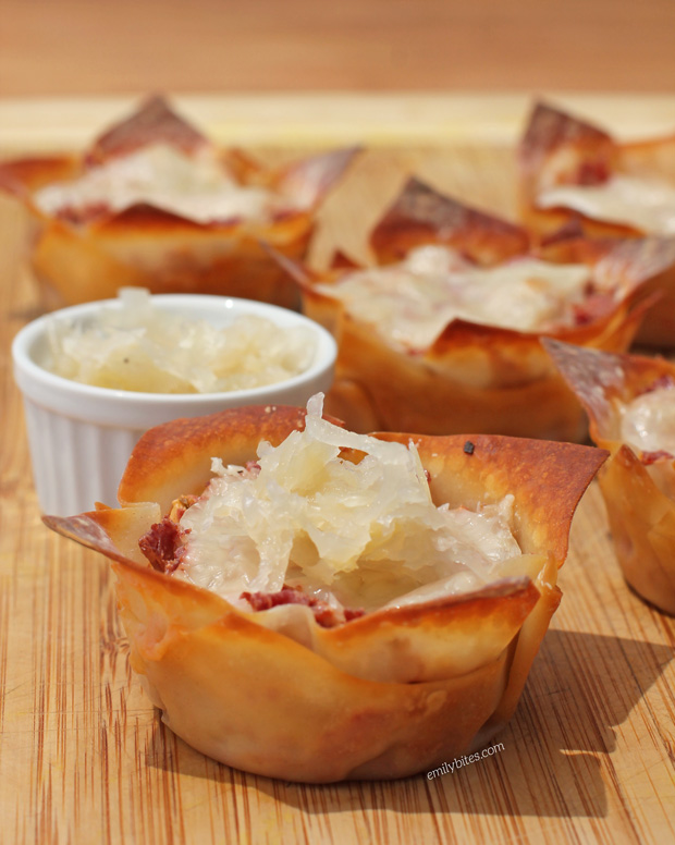 Reuben Wonton Cupcakes