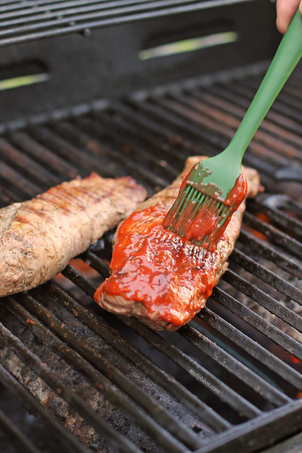 Raspberry Chipotle BBQ Sauce with Pork Tenderloin