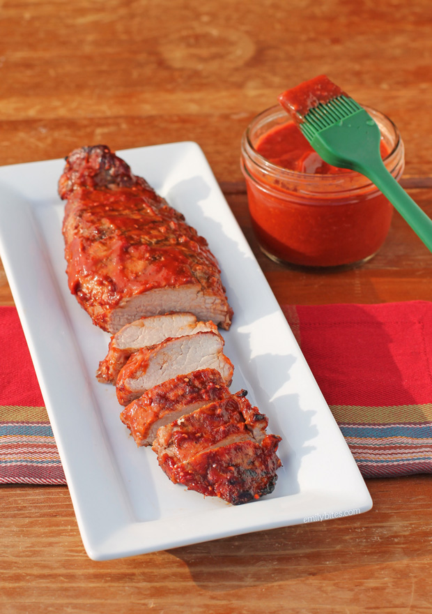Raspberry Chipotle BBQ Sauce with Pork Tenderloin
