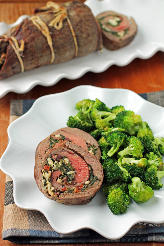 Spinach and Feta Stuffed Flank Steak