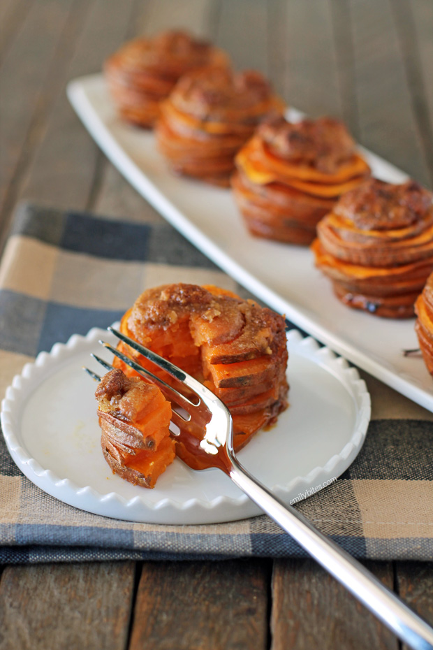 Sweet Potato Casserole Stacks