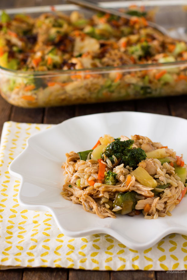 Teriyaki Chicken and Rice Casserole