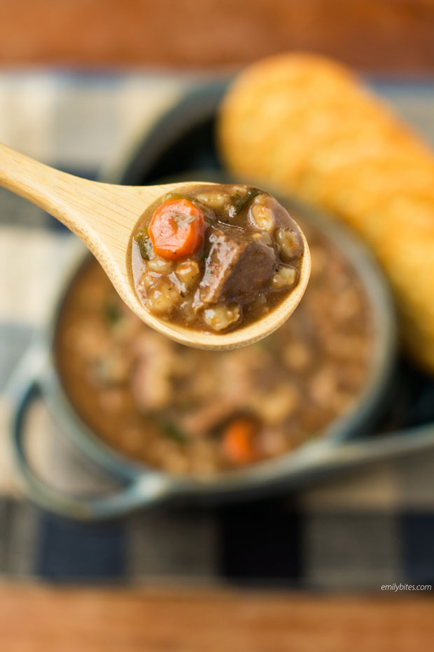 Slow Cooker Beef and Barley Soup