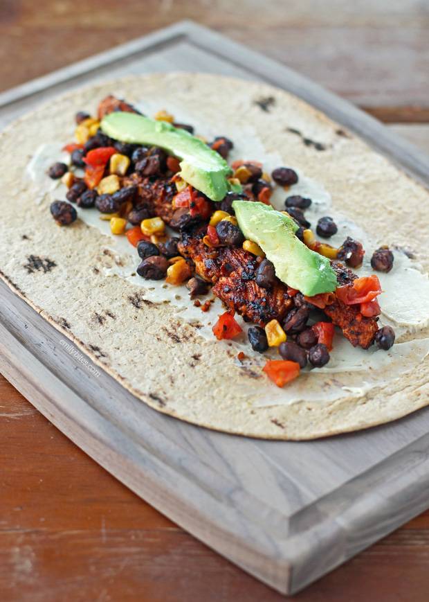 Spicy Southwest Chicken Wraps