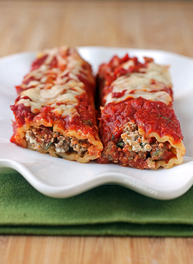 Beef and Sausage Manicotti
