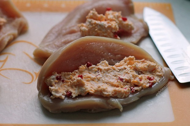 Pimento Cheese Stuffed Chicken