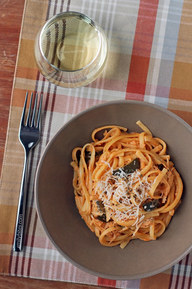 Slow Cooker Kickin’ Chicken Pasta