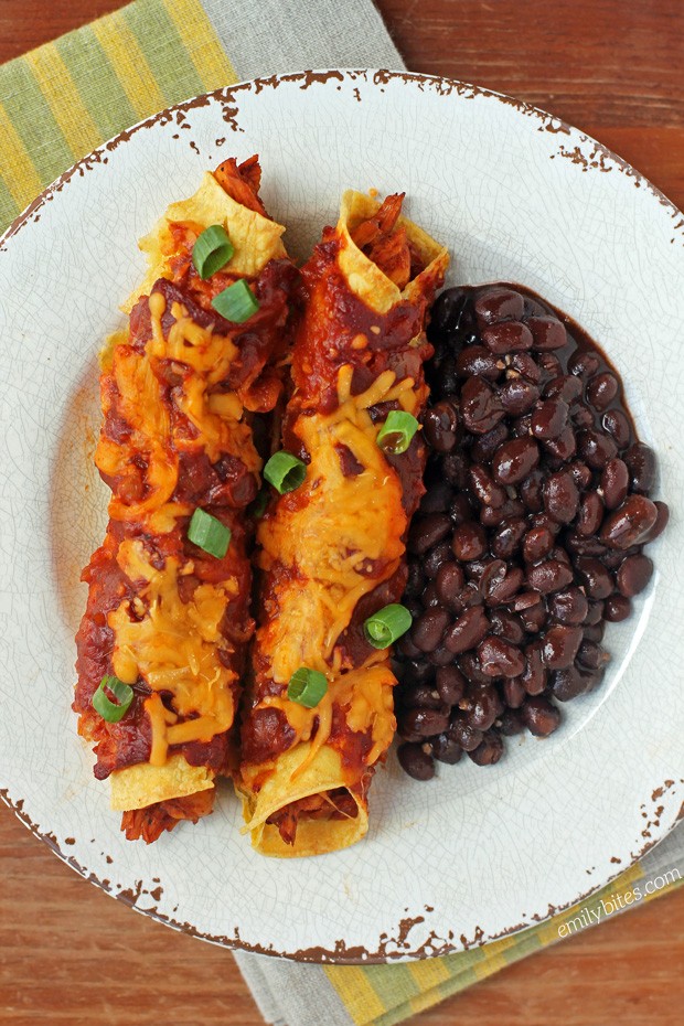 Buffalo Chicken Enchiladas