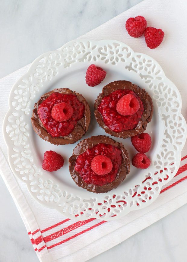 Chocolate Raspberry Cheesecake Cups
