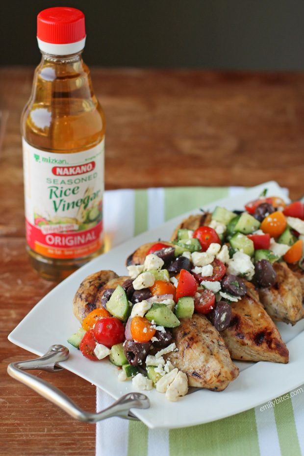 Mediterranean Topped Grilled Chicken