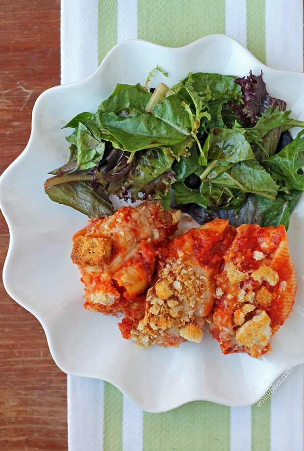 Chicken Parmesan Stuffed Shells