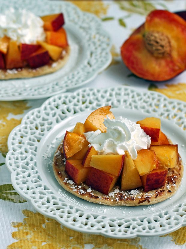 Peaches and Cream Dessert Flats