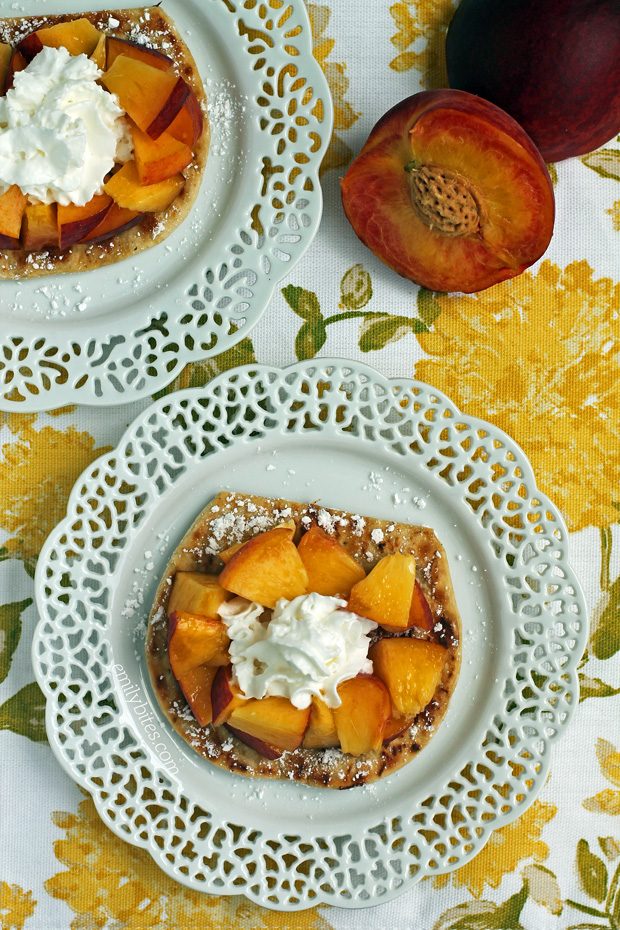 Peaches and Cream Dessert Flats