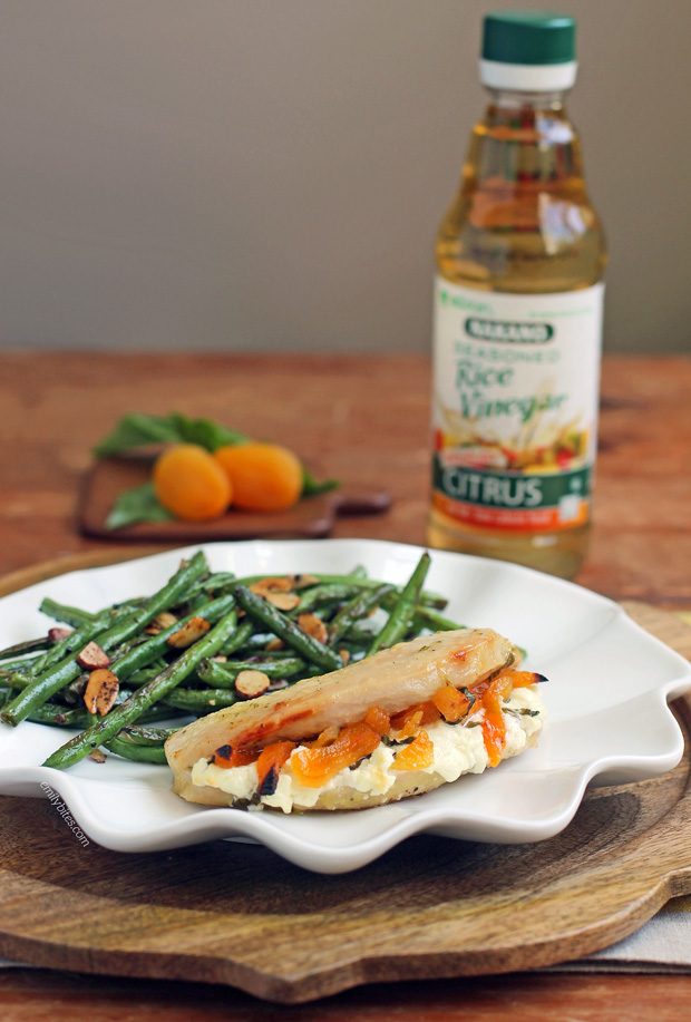 Apricot Goat Cheese Stuffed Chicken